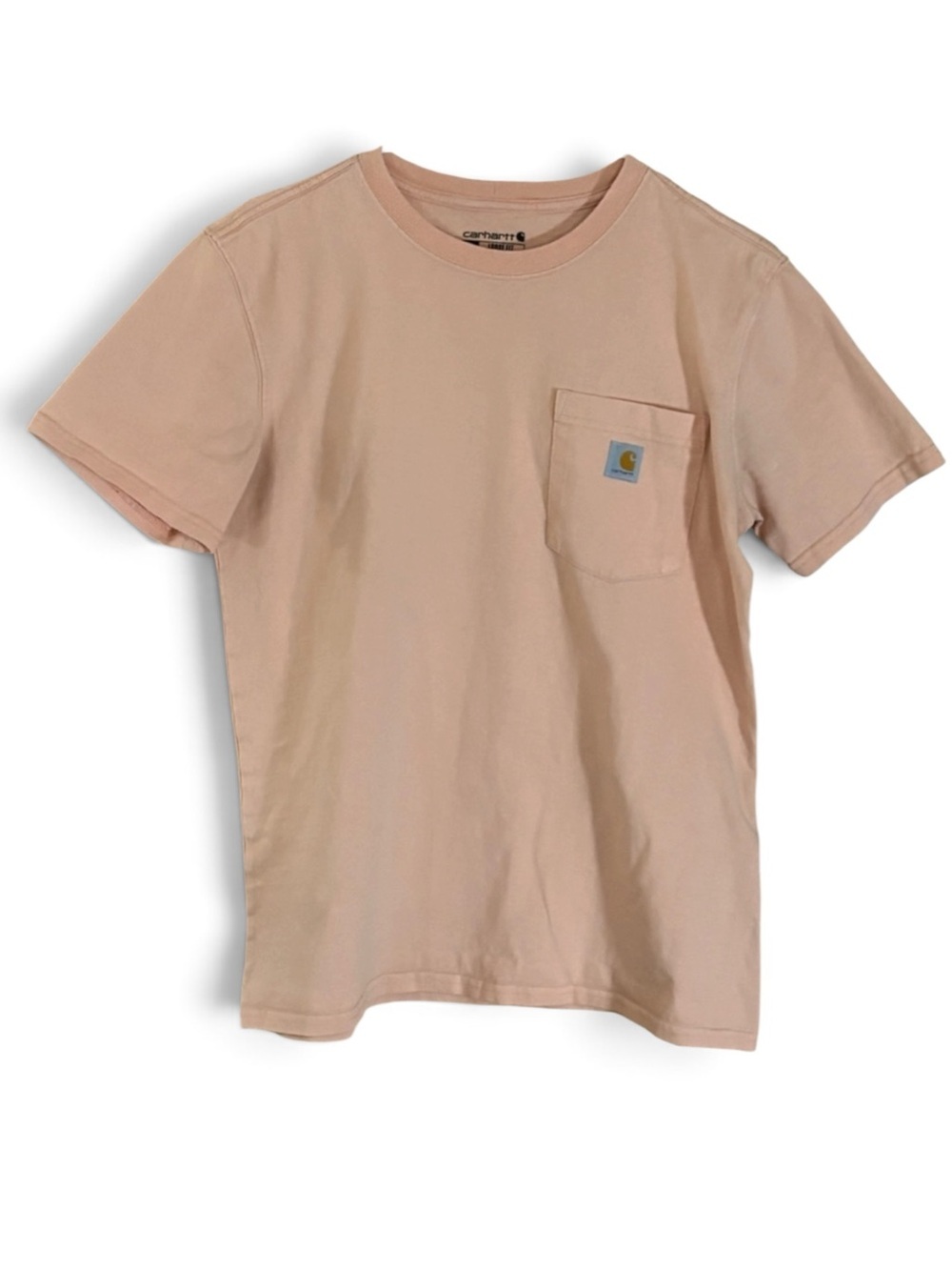 Carhartt Peach Crewneck Loose Fit Short Sleeve Pocket Tee